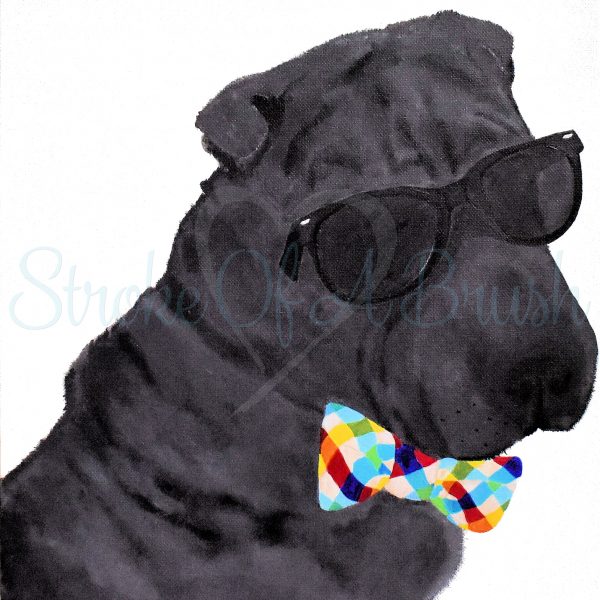 Fine Art Print Benson (the Shar Pei)