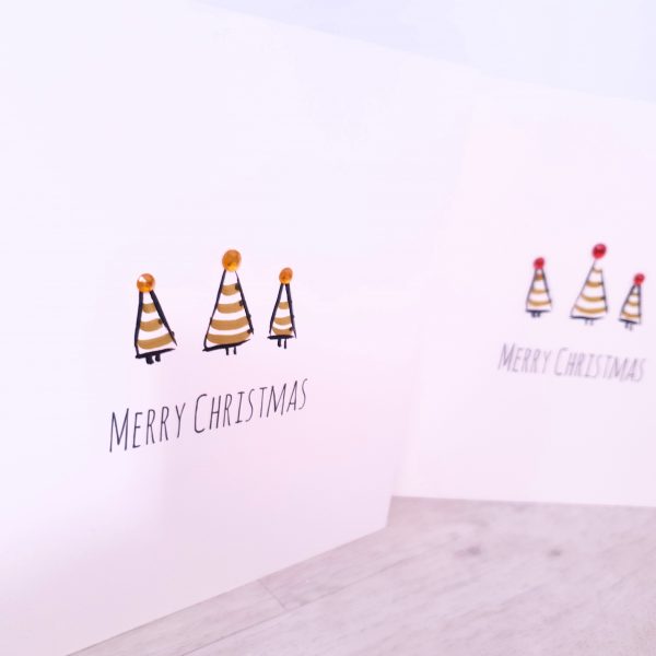 Christmas Tree embellished hand finished Greetings cards (5 Pack) - Image 9