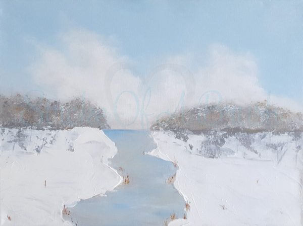 Clifton Snow Scene Original Painting 39.5x50cm - Image 2