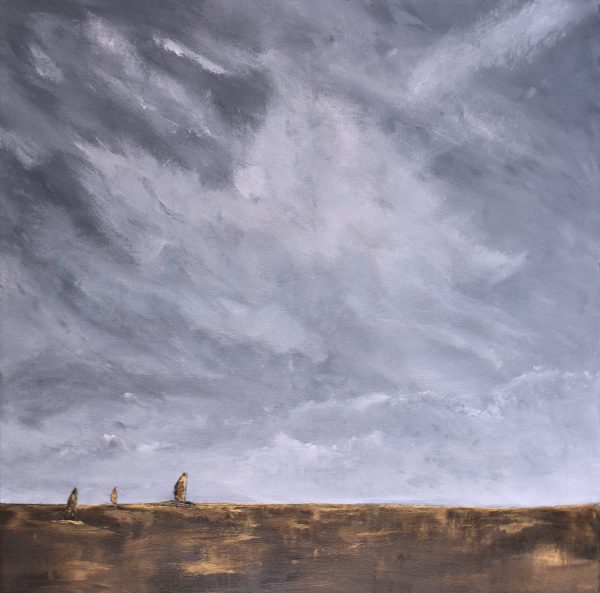 Bronze Seas Original Painting 24x24" - Image 3