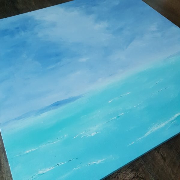New Skies Original Painting 24x24" - Image 2