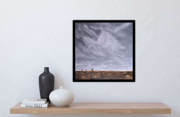 Bronze Seas Original Painting 24x24"