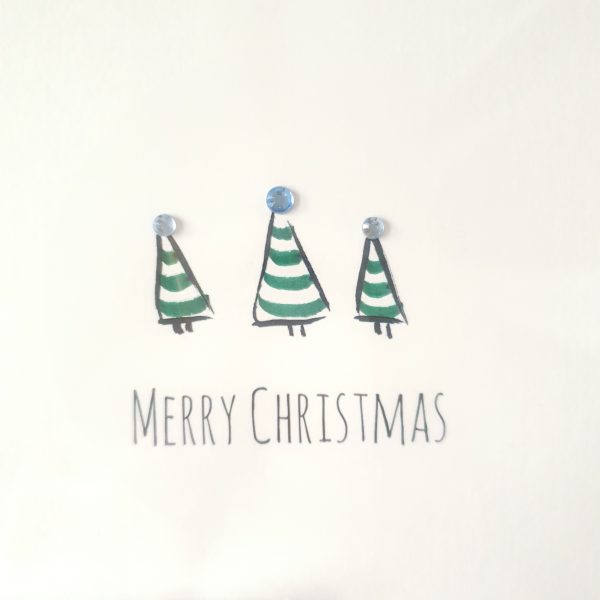 Christmas Tree embellished hand finished Greetings cards (5 Pack) - Image 9