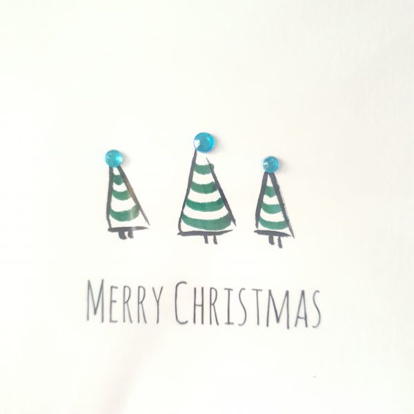 Christmas Tree embellished hand finished Greetings cards (5 Pack) - Image 10