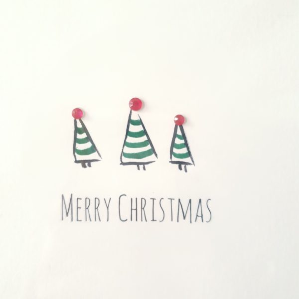 Christmas Tree embellished hand finished Greetings cards (5 Pack) - Image 11
