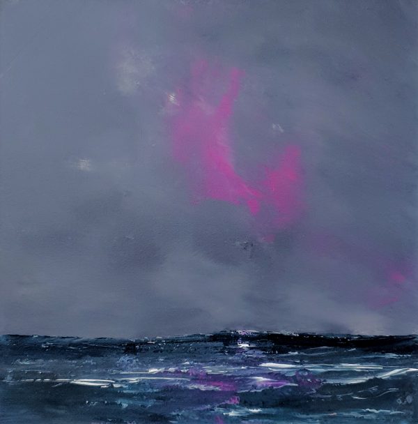Kiss the rain II Original Painting 12x12" - Image 2