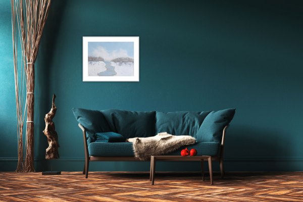 Clifton Snow Scene Original Painting 39.5x50cm - Image 3