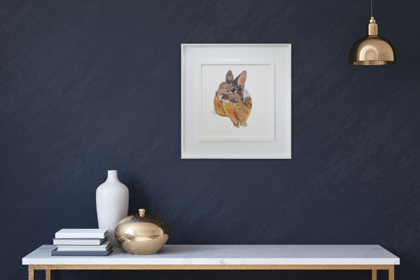 Freddie Rabbit Original Painting 12x12"