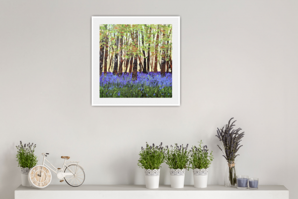 Bluebell Carpet Original Painting 12x12"