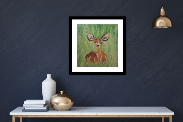 Jasmina the Kudu Original Painting 12x12"