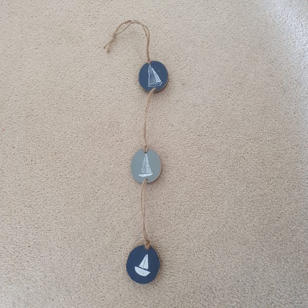 Painted Hanging Log Decorations - Image 4