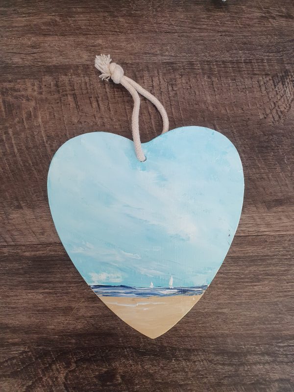 Hand Painted Wooden Hearts - Image 6