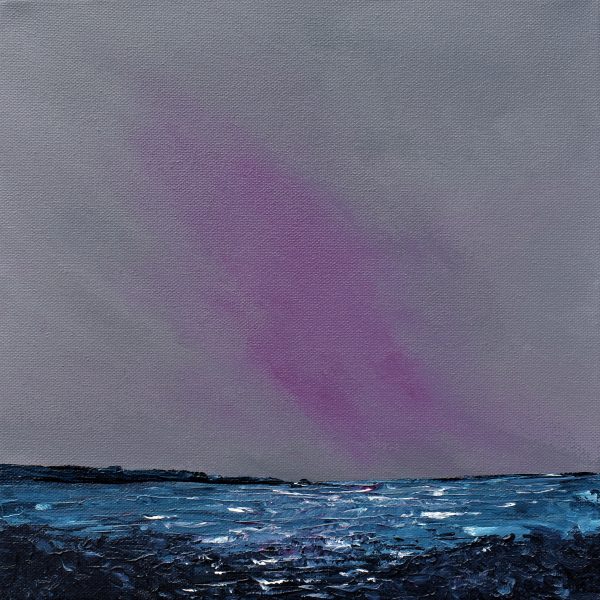 Muted Rockpools Original Painting 12x12 Inch - Image 3