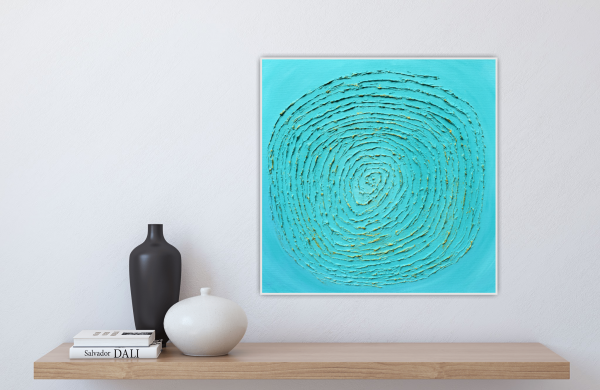 Elements of the Beach Part 3 Original Painting 50x50cm - Image 6