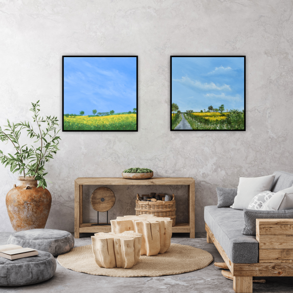The White Post Original Painting 12x12 Inch - Image 2