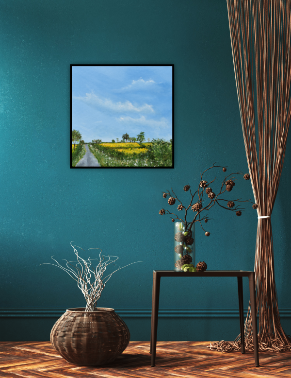 The White Post Original Painting 12x12 Inch