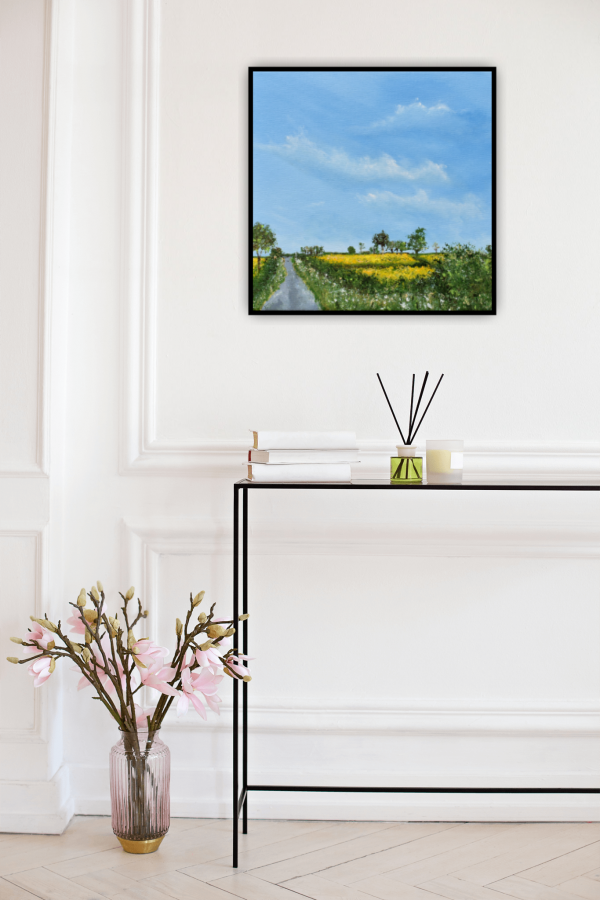 The White Post Original Painting 12x12 Inch - Image 3
