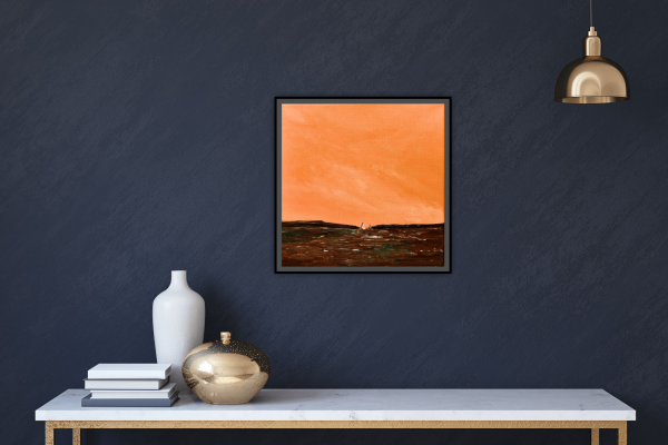 Burnt Summer Original Painting 12x12 Inch - Image 5