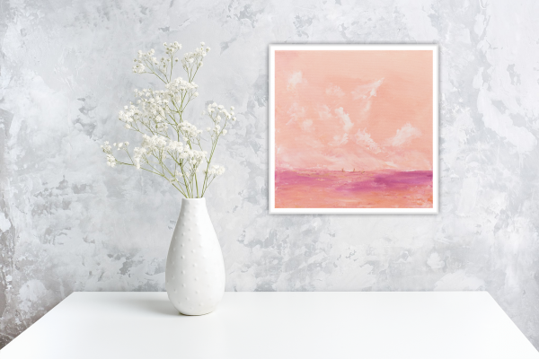 Summer Iridescence Original Painting 12x12 Inch