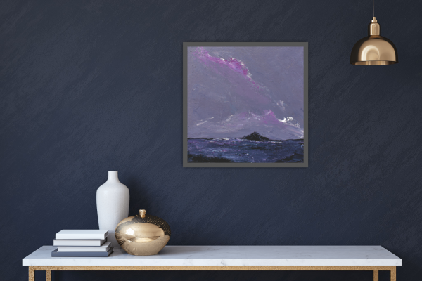 Summer Twlight Original Painting 12x12 Inch - Image 7