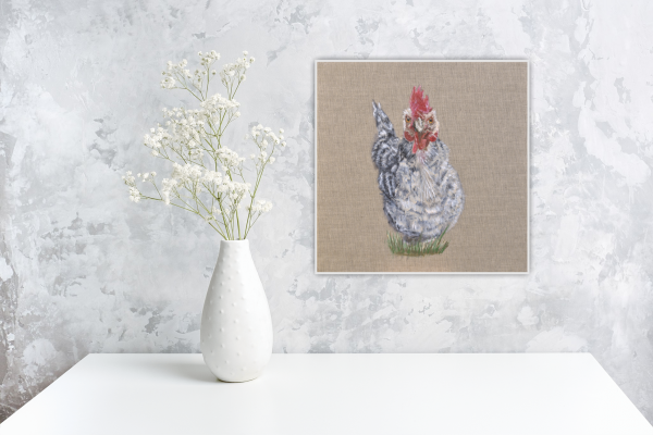 Marmite the Chicken Original Painting 8x8 Inch