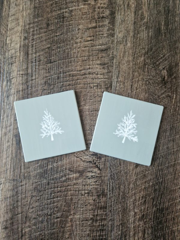 Hand painted Glass Coasters (2 pack)