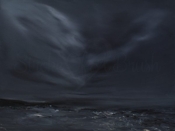 Nights Watch Original Painting 18x24 Inch - Image 11
