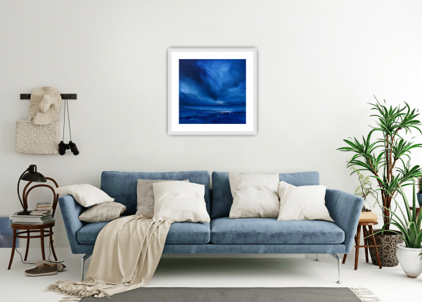 Distant Twilight Original Painting 12x12 Inch - Image 10
