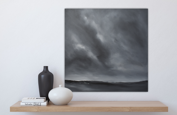 Serene Original Painting 24x24 Inch - Image 4