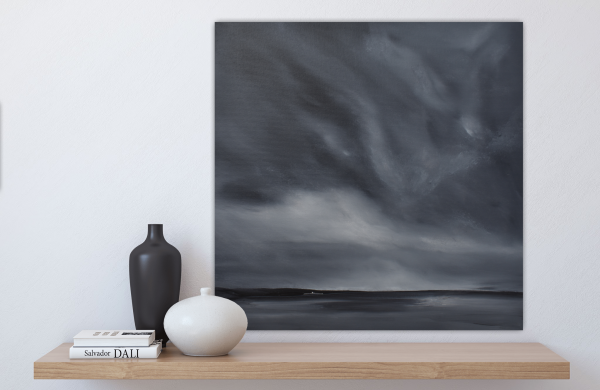 Calm Original Painting 24x24 Inch - Image 4