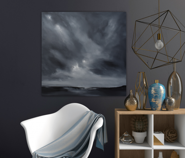 Light Original Painting 24x24 Inch - Image 6