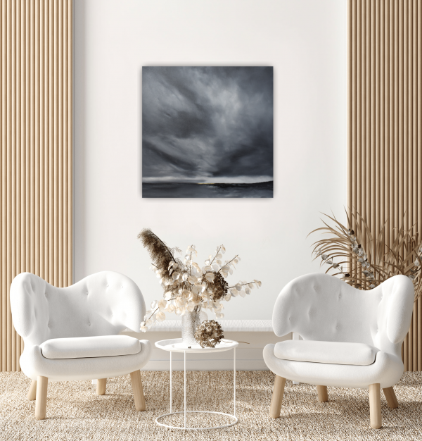 Glimmer Original Painting 24x24 Inch - Image 3