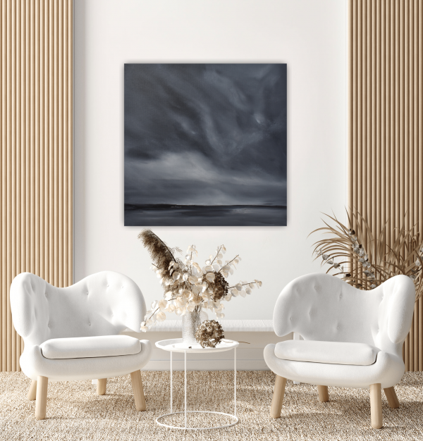 Calm Original Painting 24x24 Inch - Image 3