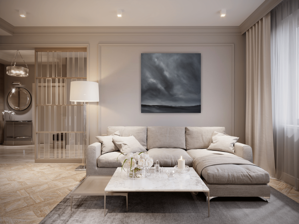 Serene Original Painting 24x24 Inch - Image 5