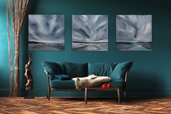 The Shore Original Painting 24x24 Inch - Image 12