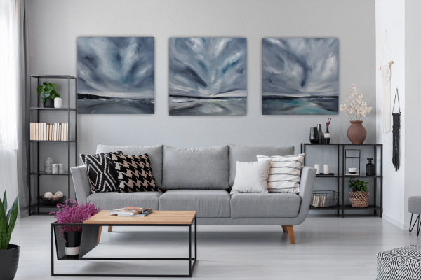 The Shore Original Painting 24x24 Inch - Image 11