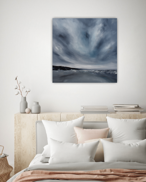 The Shore Original Painting 24x24 Inch - Image 9