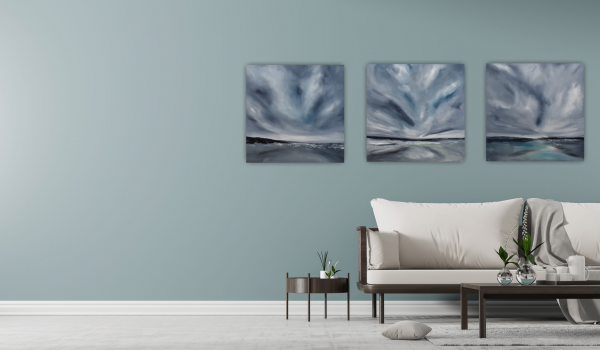 The Shore Original Painting 24x24 Inch - Image 8