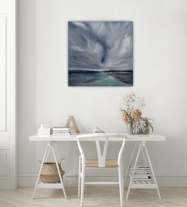 Waters Glimmer Original Painting 24x24 Inch