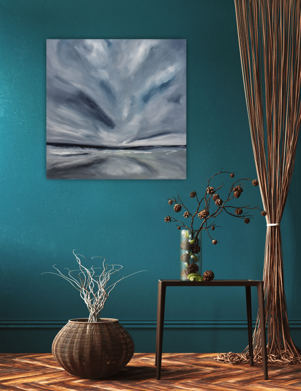 Expanse Original Painting 24x24 Inch - Image 3