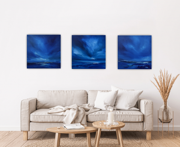 Distant Twilight Original Painting 12x12 Inch - Image 21
