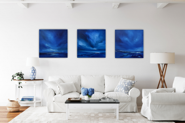 Distant Twilight Original Painting 12x12 Inch - Image 20
