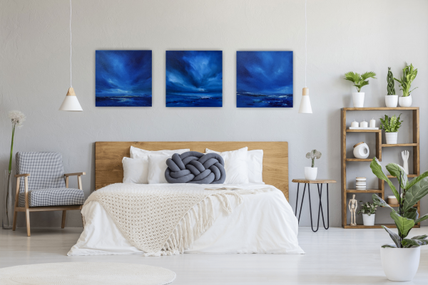 Distant Twilight Original Painting 12x12 Inch - Image 19