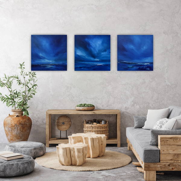 Distant Twilight Original Painting 12x12 Inch - Image 18