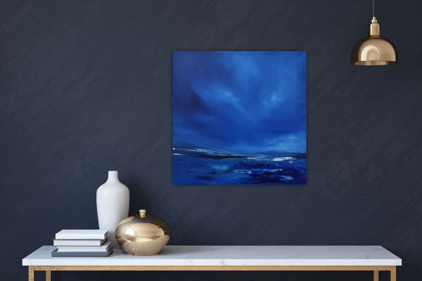 Nightfall Original Painting 12x12 Inch - Image 12