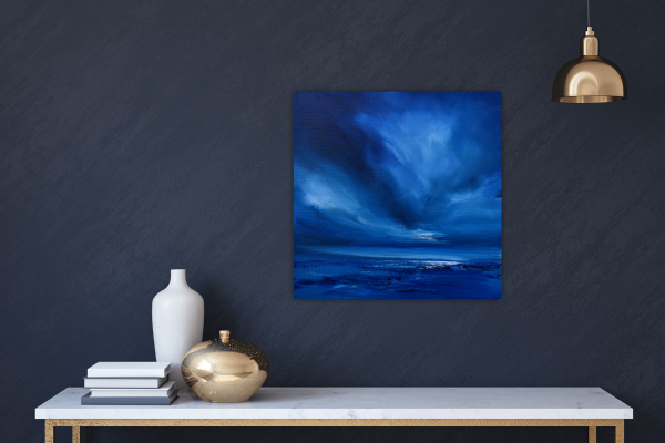 Distant Twilight Original Painting 12x12 Inch