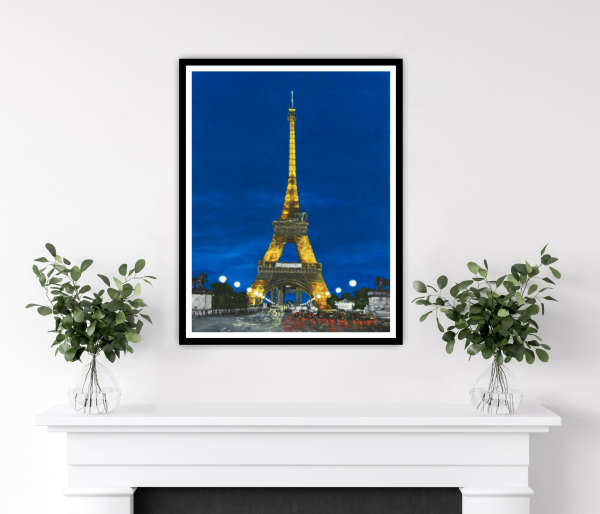 Busy in Paris Original Painting 18x24 Inch