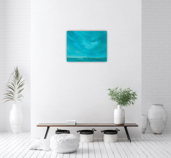 Seas Whisper Original Painting 18x24 Inch - Image 8