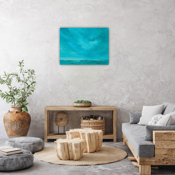 Seas Whisper Original Painting 18x24 Inch - Image 6