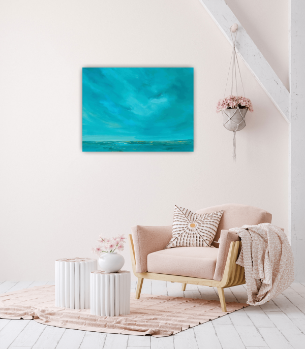 Seas Whisper Original Painting 18x24 Inch - Image 5